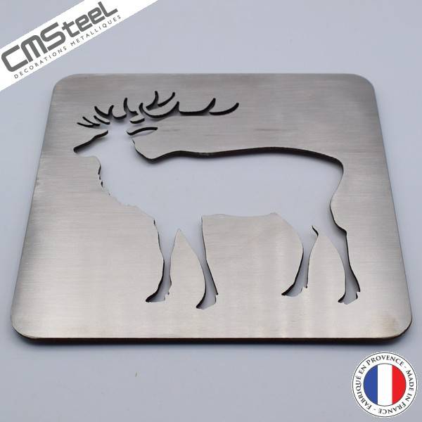 Dessous de Plat Original Cerf en Inox