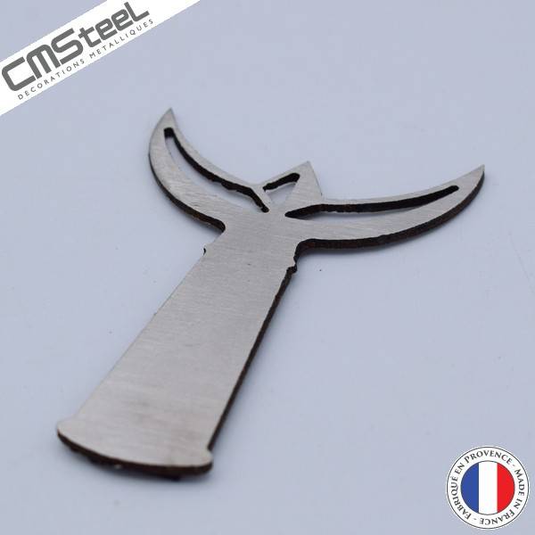 Aimant Décoratif Lièvre En Inox 304L Brossé - Style Moderne, Fabrication Française 2023