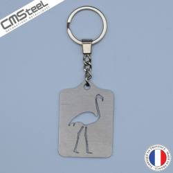 Porte Clés Flamant Rose
