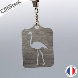 Porte Clés Flamant Rose