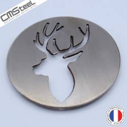 Dessous de Verre Tête de Cerf