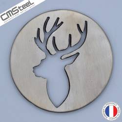 Dessous de Verre Tête de Cerf