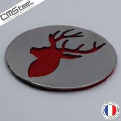 Dessous de Verre Tête de Cerf