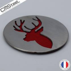 Dessous de Verre Tête de Cerf