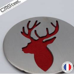 Dessous de Verre Tête de Cerf
