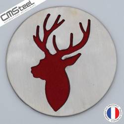 Dessous de Verre Tête de Cerf