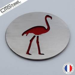 Dessous de Verre Flamant Rose