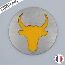 Dessous de Verre Tête de Taureau
