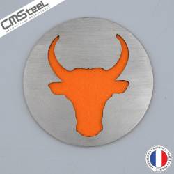 Dessous de Verre Tête de Taureau