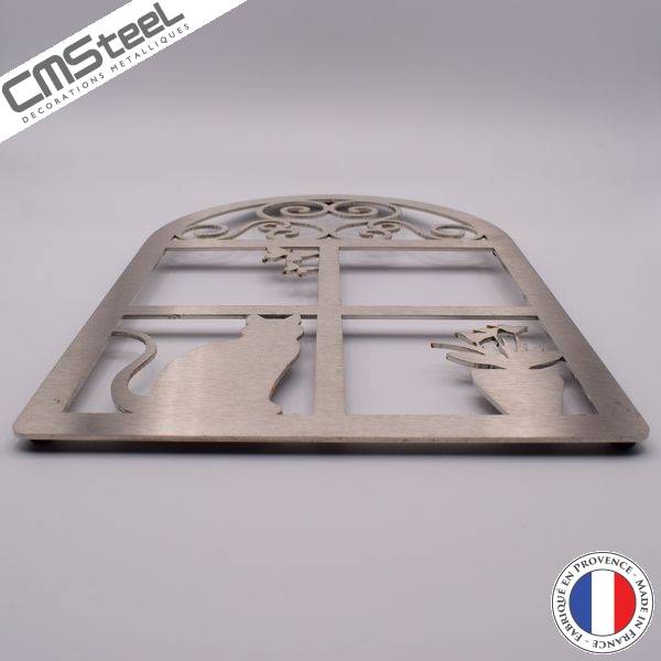 Dessous de Plat Chat et Papillon en Inox 30,00