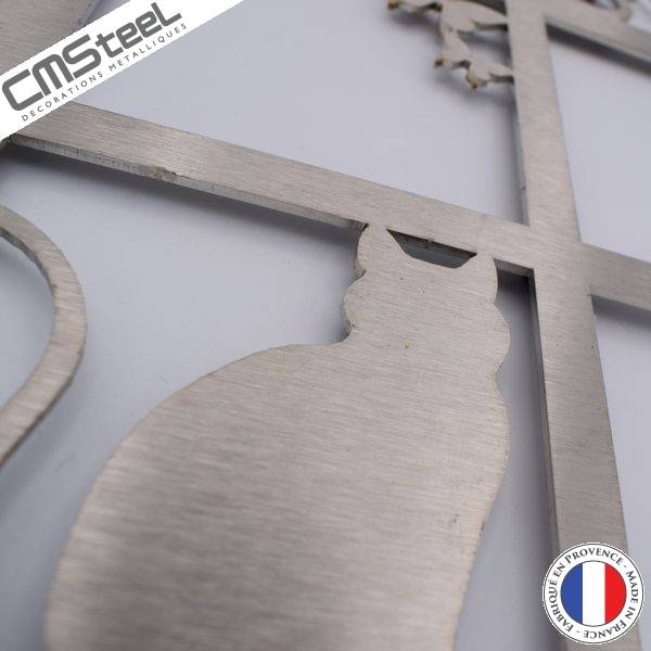 Dessous de Plat Chat et Papillon en Inox 30,00