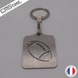 3 pièces football porte-clés Rugby porte-clés mignon voiture porte-clés  cadeau décoration mode métal