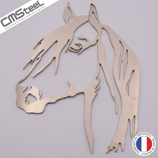 décoration murale en bois cheval