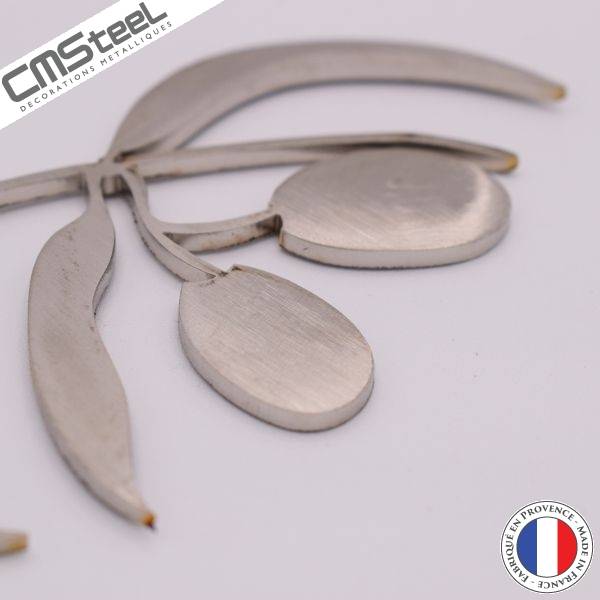 Décoration Murale Olivier De Provence – Inox – Moderne – Fabriqué En France
