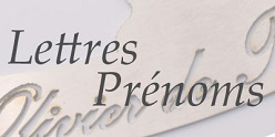  Lettres/Prénoms